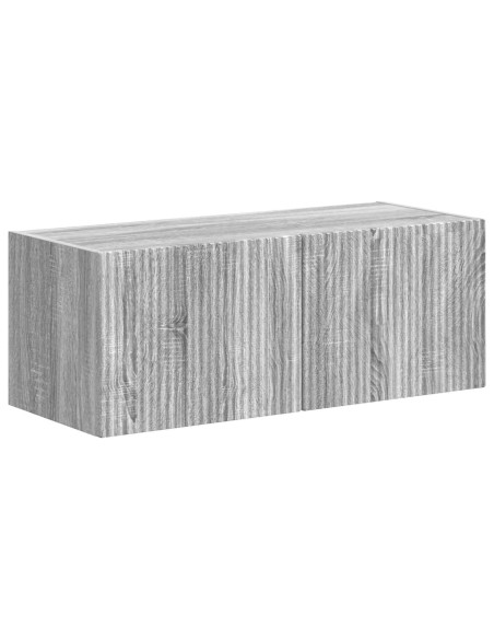 Set mobile TV 4 pcs Grigio Sonoma Legno multistrato