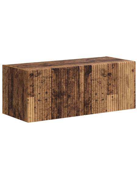 Set mobile TV 4 pcs Legno vecchio Legno multistrato