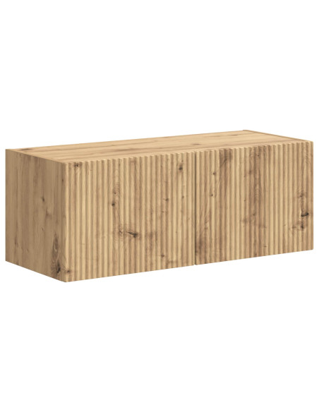 Set mobile TV 4 pcs Rovere artigianale Legno multistrato