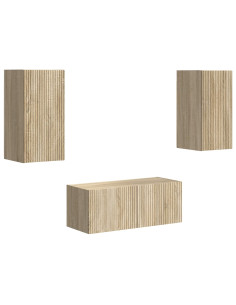 Set mobile TV 6 pcs Rovere Sonoma Legno multistrato 2