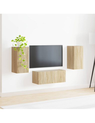 Set mobile TV 6 pcs Rovere Sonoma Legno multistrato