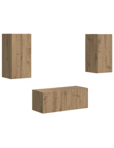 Set mobile TV 6 pcs Rovere artigianale Legno multistrato 2