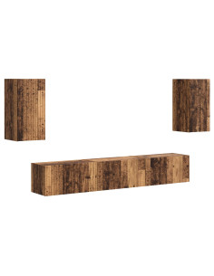 Set mobile TV 5 pcs Legno vecchio Legno multistrato 2