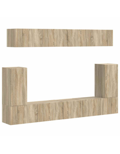 Set mobile TV 5 pcs Rovere Sonoma Legno multistrato