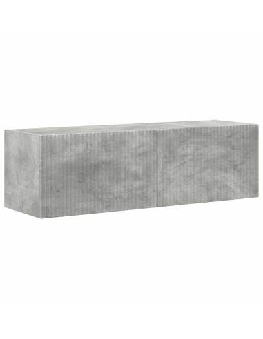 Set mobile TV 5 pcs Grigio cemento Legno multistrato