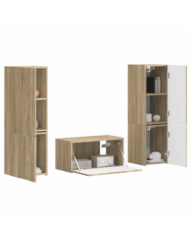 Set mobile TV 5 pcs Rovere Sonoma Legno multistrato