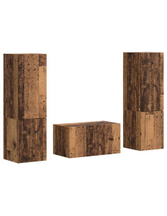 Set mobile TV 5 pcs Legno vecchio Legno multistrato 2