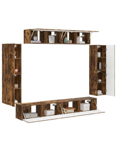 Mobile TV 8 pcs Rovere fumé