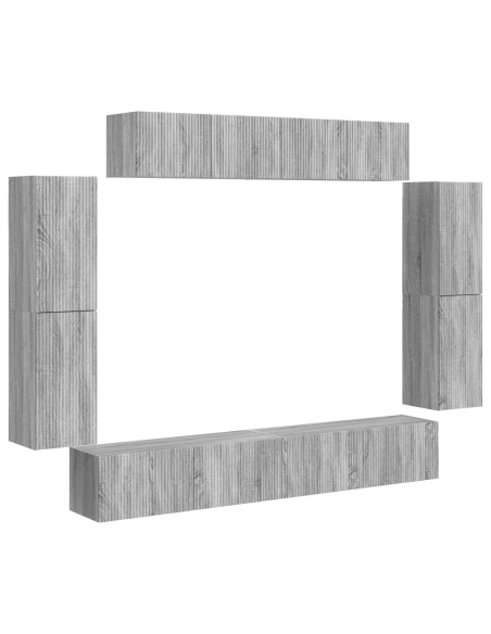 Mobile TV 8 pcs Grigio Sonoma