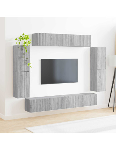 Mobile TV 8 pcs Grigio Sonoma