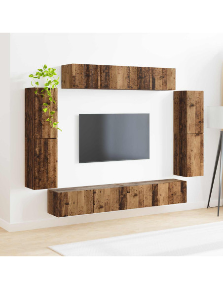 Mobile TV 8 pcs Legno vecchio