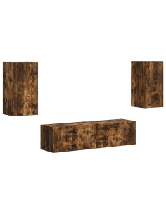 Set mobile TV 4 pcs Rovere fumé Legno multistrato 2