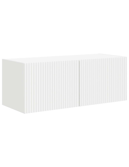 Set mobile TV 4 pcs Bianco Legno multistrato