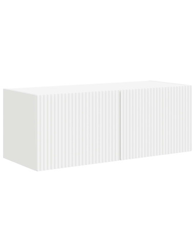 Set mobile TV 4 pcs Bianco Legno multistrato