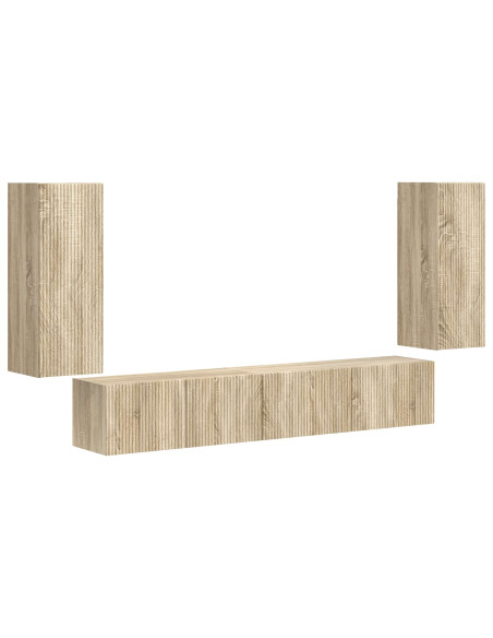 Set mobile TV 4 pcs Rovere Sonoma Legno multistrato