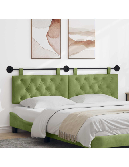 Testata appesa Verde chiaro 170 x 55 x 7 cm Velluto