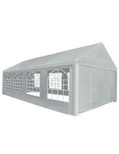 Tessuto per tenda senza struttura Grigio 8 x 4 m PE