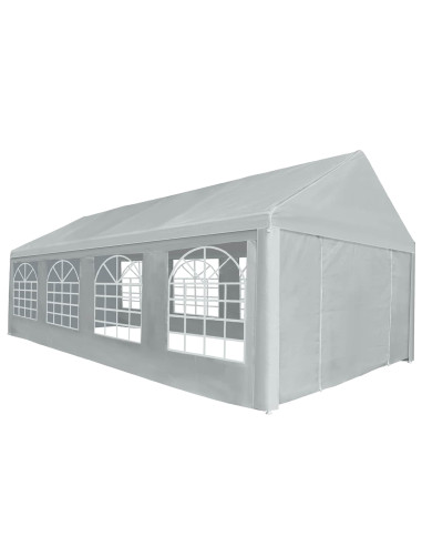 Tessuto per tenda senza struttura Grigio 8 x 4 m PE