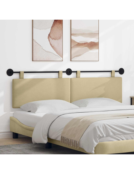 Testata appesa Tinta unita Grigio Verde Chiaro 170 x 55 x 5 cm