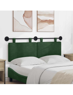 Testata appesa Verde Giungla 150 x 55 x 5 cm Tessuto in Cords