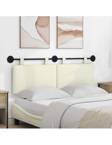 Testata appesa Crema 150 x 55 x 5 cm Tessuto in Cords