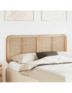 Testiera con testiera Naturale 140 x 55 x 3 cm Rattan