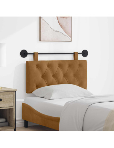 Testata appesa Marrone 100 x 55 x 7 cm Velluto
