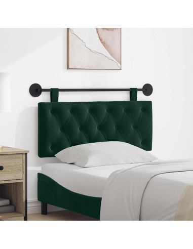Testata appesa Verde Scuro 110 x 55 x 7 cm Velluto