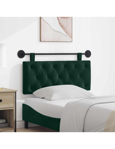 Testata appesa Verde Scuro 110 x 55 x 7 cm Velluto
