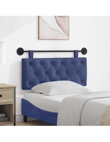 Testata appesa Blu Polizia 110 x 55 x 7 cm Velluto