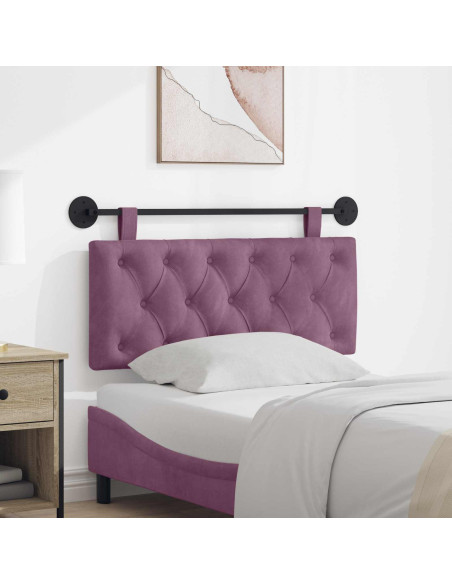 Testata appesa Montaggio a parete Viola 110 x 55 x 7 cm Velluto