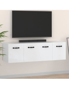 Mobili Parete 2 pz Bianco 80x35x36,5 cm in Legno Multistrato