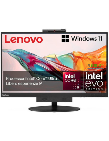 REFURBISED LENOVO PC AIO 22" Borderless TIO22 GEN4 IPS FHD + M720Q Tiny i5-8500T 8GB 256GB nvme W11P