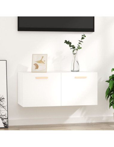 Mobile Parete Bianco 80x35x36,5cm Legno Multistrato