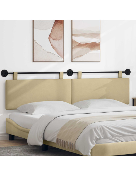 Testata appesa Tinta unita Grigio Verde Chiaro 210 x 55 x 5 cm