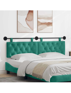 Testata appesa Turchese 190 x 55 x 7 cm Velluto