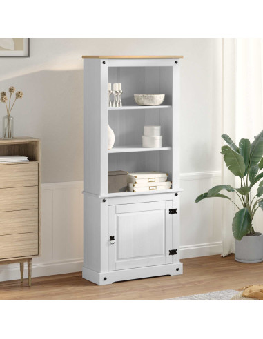 Credenza Bianco 74 x 38 x 170 cm Pino massello