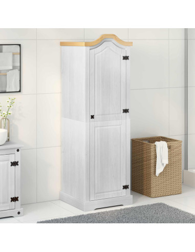 Armadi con lo scaffale Bianco 55 x 52 x 170 cm Pino massello