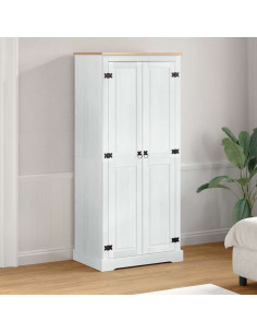 Armadi con lo scaffale Bianco 76 x 50 x 170 cm Pino massello