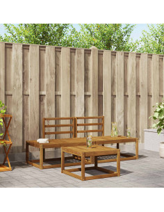 Set di divani da esterno 3 pcs Naturale