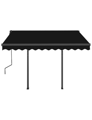 Tenda Automatica Sensore Vento e LED 3,5x2,5 cm Antracite