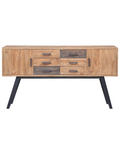 Madia 110x30x75 cm in Legno Massello di Teak 2