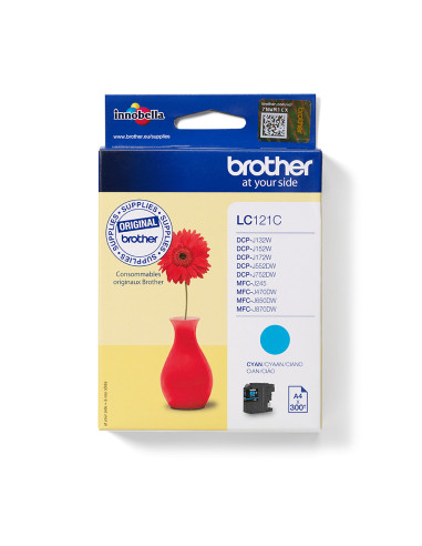 Brother LC121C cartuccia d'inchiostro 1 pz Originale Ciano