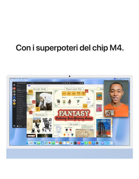 IMAC 24  M4 BLU/8CORE/16GB/256GBGB
