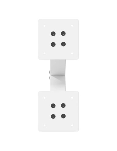 Gambe per Tavolino da Caffè a Forma di X 2 pz Bianche 38x(42-43) cm Acciaio