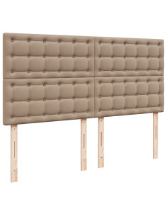 Struttura Letto Pouf con Materassi 200x200 cm Similpelle