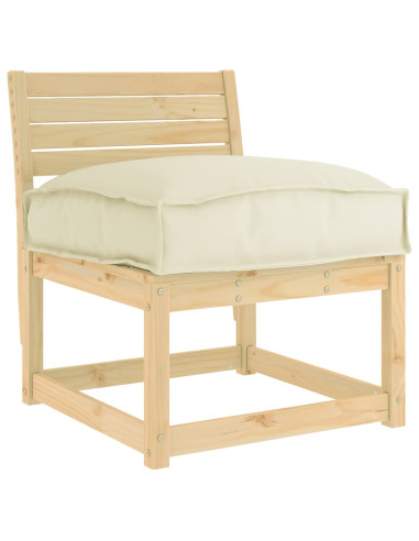 Cuscino Crema 60 x 40 x 8 cm Tessuto Oxford