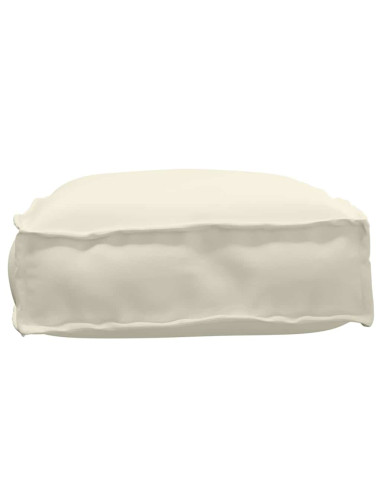 Cuscino Crema 60 x 40 x 8 cm Tessuto Oxford