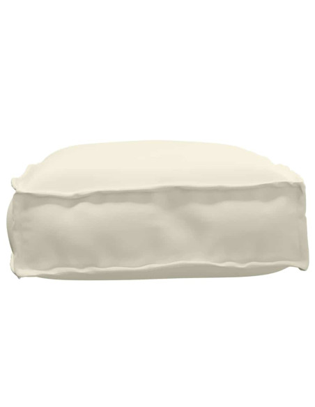 Cuscino Crema 60 x 40 x 8 cm Tessuto Oxford