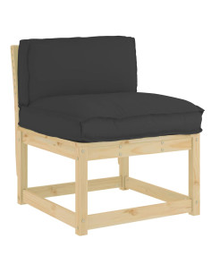 Cuscino Nero 70 x 40 x 12 cm Tessuto Oxford 2